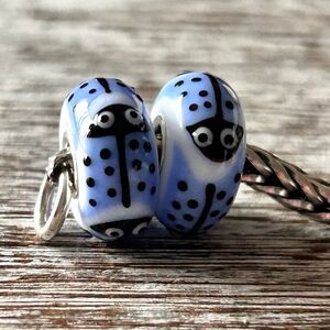 TROLLBEADS Blue Ladybug RARE Critter Armadillo $per bead$ LAA 925 NEW Event Bead